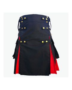 Black And Red Hybrid Utility Kilt