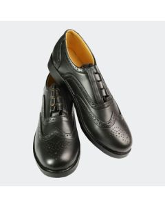 Black Leather Kilt Ghillie Brouges