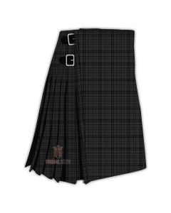 black shadow tartan kilt