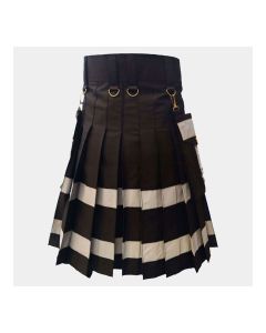 black new style utility kilt