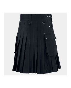 Utility Kilt With Leather Straps