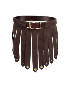 Mens Brown Leather Gladiator Kilt