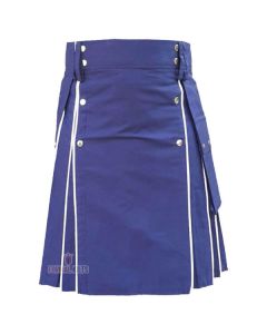 Blue Modern Utility Kilt