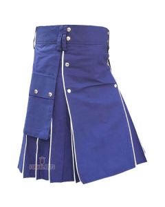 Blue Modern Utility Kilt