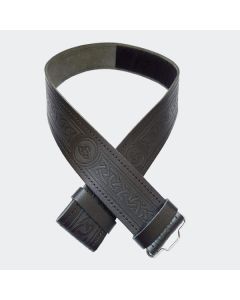 Celtic Black Kilt Belt