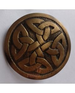 Celtic Swirl Fly Plaid Brooch