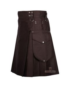 Chocolate Brown Utility Kilt