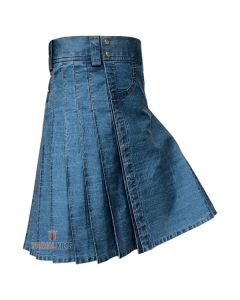Denim Kilt For Men