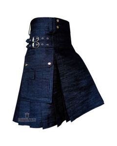 Denim Utility Kilt