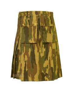 Desert Camouflage Police Utility Kilt Front