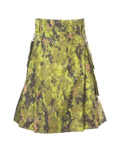 Digital Camo Tactical Utility Kilt Front