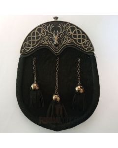 Enel Stag Head Dress Sporran Front