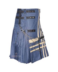 Fashion Cotton Hybrid Utility Kilt Front