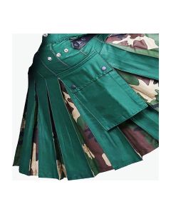 Green And woodland Camo Hybrid Utility Kilt