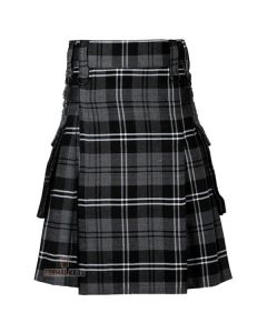 Grey Hamilton Tartan Utility Kilt