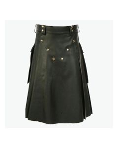 Handmade Real Leather Kilt