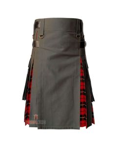 Olive Cotton Hybrid Utility Kilt