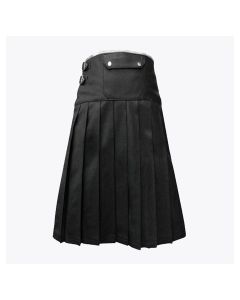 Modern Leather Kilt With White Trim