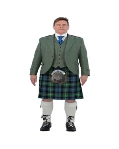 lovat green jacket kilt outfit