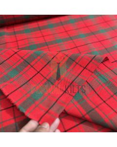 MacDonald of the Isles Red Modern Tartan Fabric