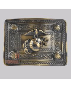 Marine Crops Kilt Belt Buckle