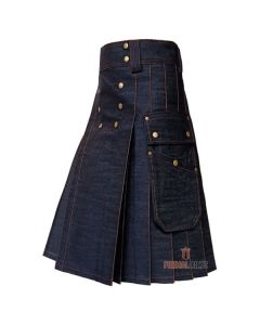 Mens Denim Kilt