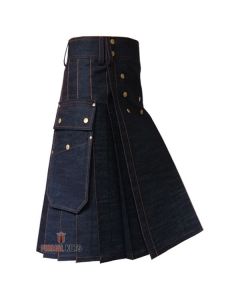 Mens Denim Kilt