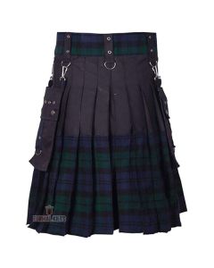 Mens Fashionable Tartan Hybrid Kilt Front