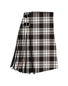 Menzies Black and White Tartan Kilt