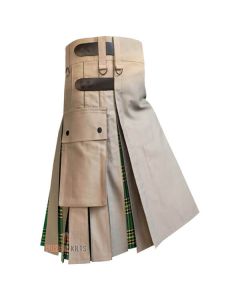 Modern Irish Tartan Hybrid Utility Kilt Side
