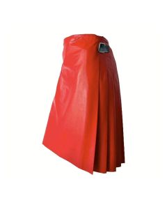 Mens Multiple Pleated Leather Kilt