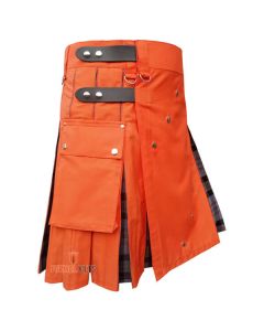 Orange Deluxe Hybrid Utility Kilt