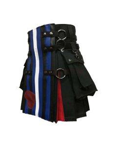 leather pride flag kilt