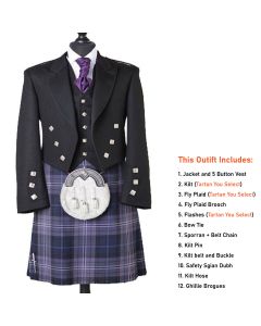 prince charlie wedding kilt for men