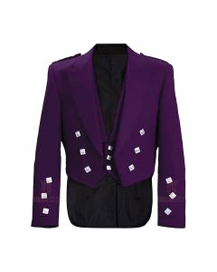 Purple Prince Charlie Jacket And Waistcoat