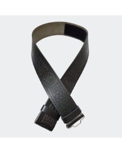 Rampant Lion Black Kilt Belt