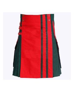 Red And Green Hybrid Kilt
