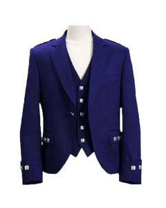 Royal Blue Argyll Jacket and Vest