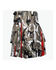 Royal Stewart And Urban Camo Utility Kilt