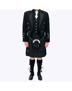 Scottish Prince Charlie Wedding Kilt Outfit For Men