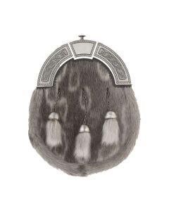 Sealskin Sporran With Antique Celtic Knot Design Cantle