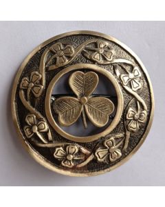 Shamrock Fly Plaid Brooch