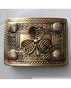 Shamrock Kilt Belt Buckle