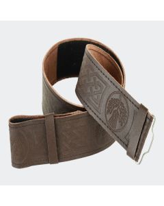 Thistle Brown Kilt Belt