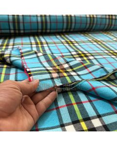 Thompson Blue Tartan Fabric