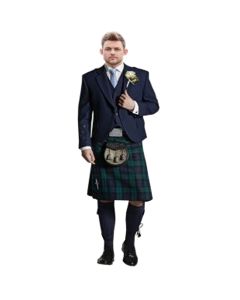 Tweed Kilt Outfit Blue