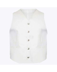 White Argyll Jacket And Vest Made To Measure