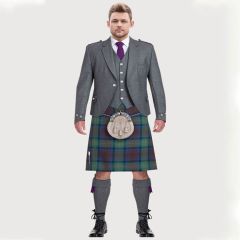 argyll light grey kilt outfit for men