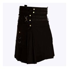 black new style utility kilt
