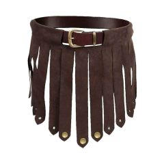 Mens Brown Leather Gladiator Kilt